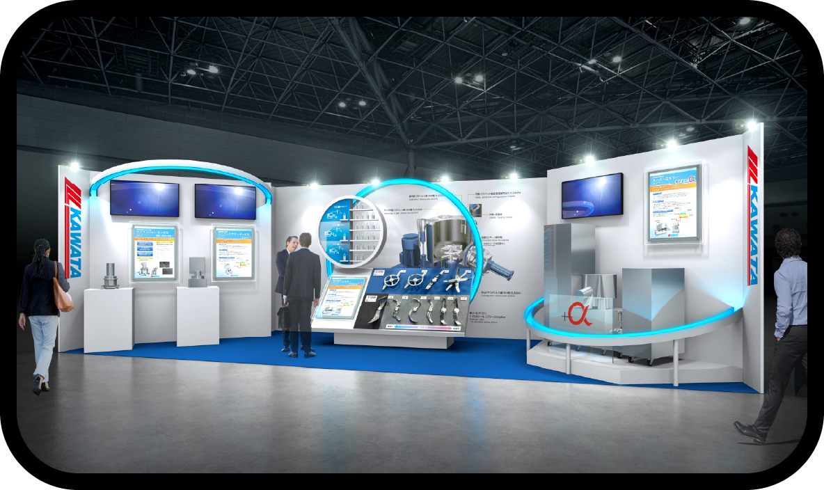 展示ブースのデザインパース